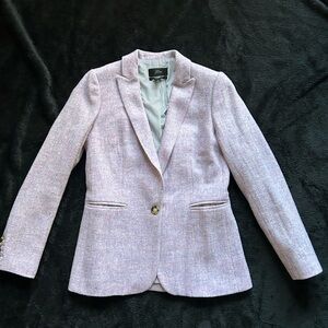 J. Crew Lavender Wool Parke Single-Button Blazer